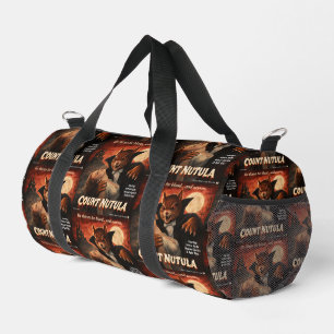 Count Nutula Retro Movie Parody Duffle Bag