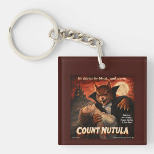 Count Nutula Retro Movie Parody Key Ring