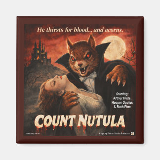 Count Nutula Retro Movie Parody Magnet