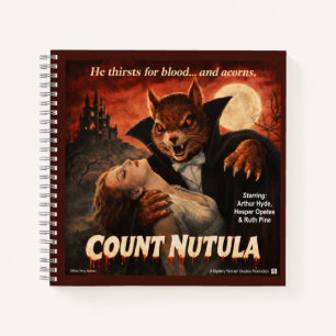 Count Nutula Retro Movie Parody Notebook