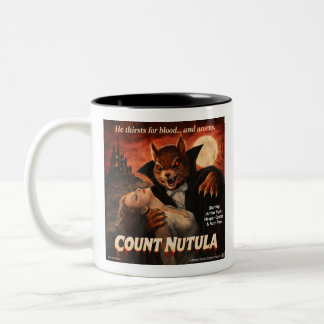 Count Nutula Retro Movie Parody Two-Tone Coffee Mug