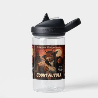 Count Nutula Retro Movie Parody Water Bottle