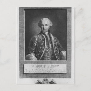 Count of St. Germain, famous alchemist, 1783 Postcard