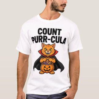 Count Purr-cula Funny Vampire Cat Shirt