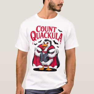 Count Quackula Funny Halloween Vampire Duck T-Shirt