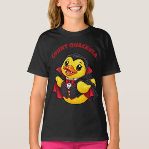 Count Quackula Vampire Rubber Duck Halloween T-Shirt