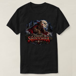 Count Squatchula Bigfoot Vampire Halloween Tee