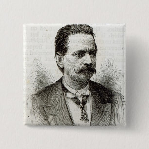 Count Taafe, from 'Leisure Hour', 1891 15 Cm Square Badge