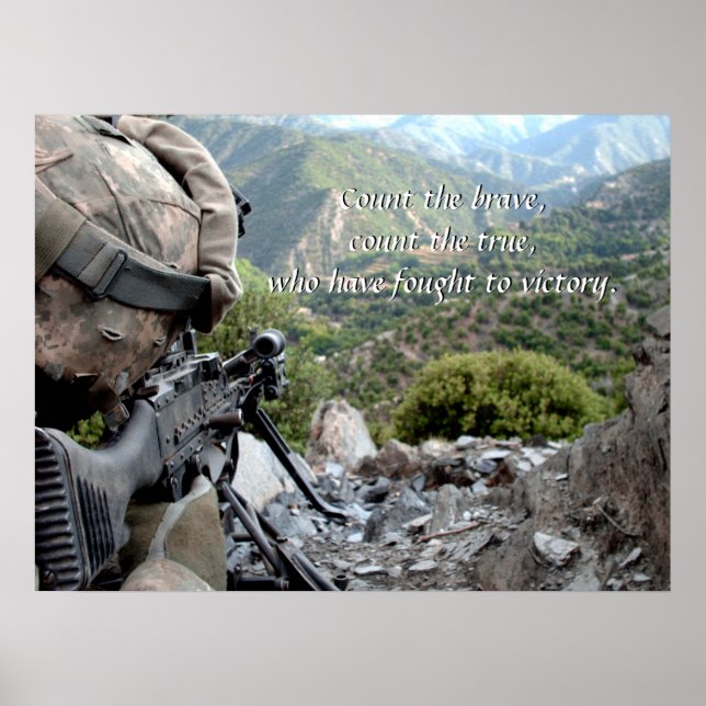 Count the brave, count the true, Poster (Front)