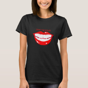 Count The Smiles Smiling Red Lips T-Shirt
