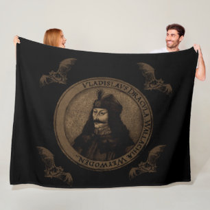 Count Vlad Dracula Fleece Blanket