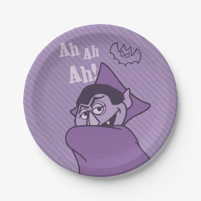 Count von Count - Ah Ah Ah! Paper Plate (Front)