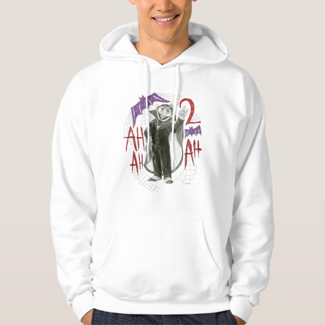 Count von Count B&W Sketch Drawing Hoodie (Front)