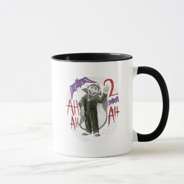 Count von Count B&W Sketch Drawing Mug (Right)