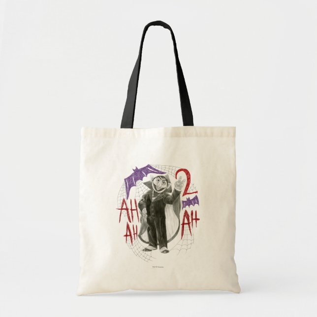 Count von Count B&W Sketch Drawing Tote Bag (Front)