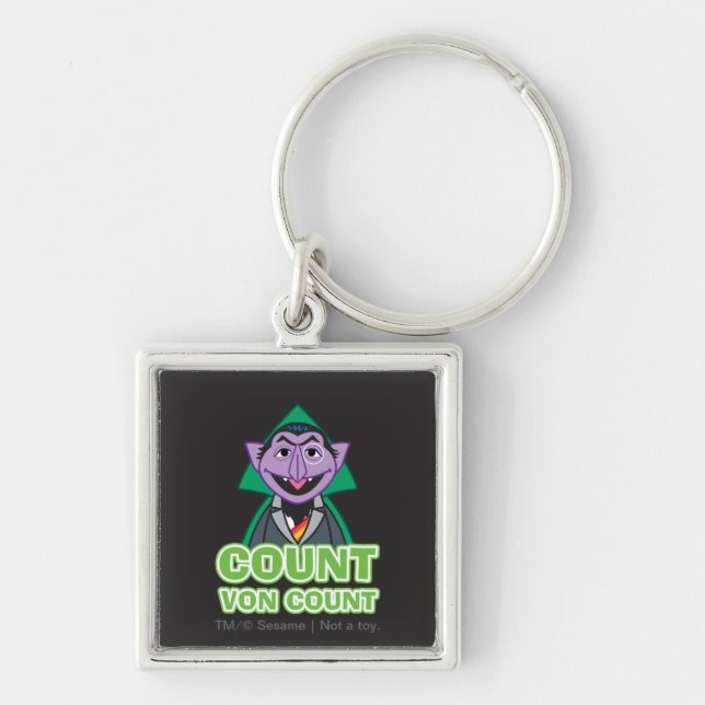 Count von Count Classic Style 2 Key Ring (Front)