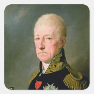 Count Wenzei Anton von Kaunitz Square Sticker
