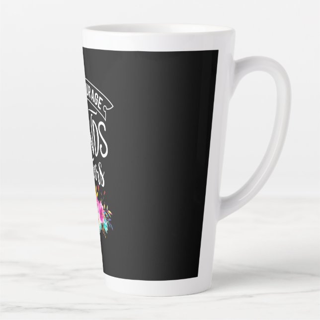 Count Your Age By Friends Latte Mug (Right)