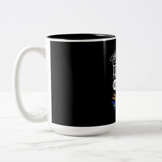 Count Your Age By Friends Two-Tone Coffee Mug (Left)