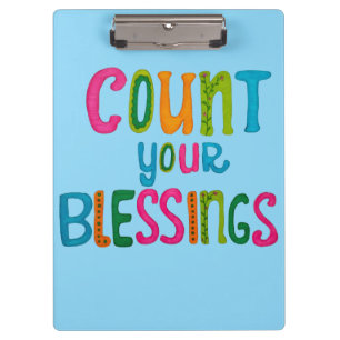 Count your Blessings Clipboard
