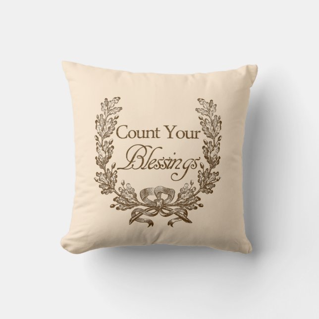Count Your Blessings Cushion (Front)