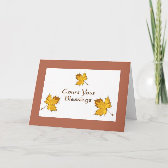 Count Your Blessings Holiday Card (Front)