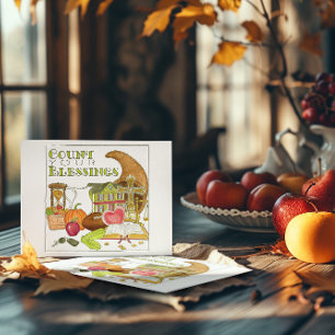 Count Your Blessings Inspirational Postcard