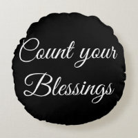 Count your blessings pillow