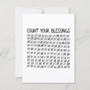 Count Your Blessings Postcard