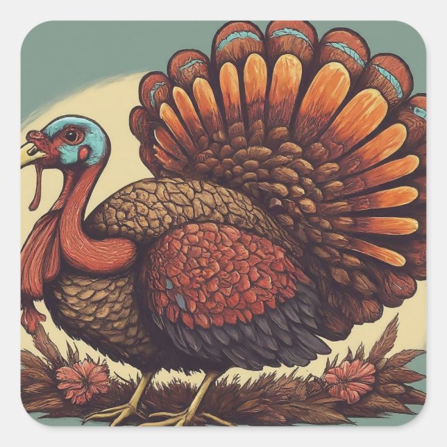 Count Your Blessings Square Sticker (Front)