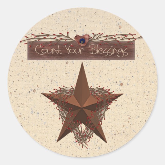 Count Your Blessings Sticker (Front)