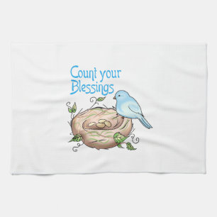 COUNT YOUR BLESSINGS TEA TOWEL