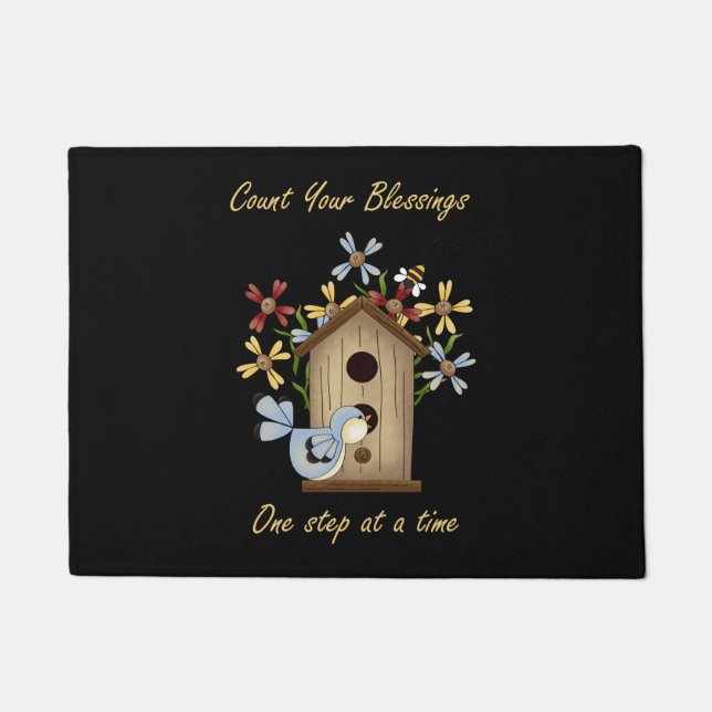 Count Your Blessings Welcome Mat (pick your (Front)