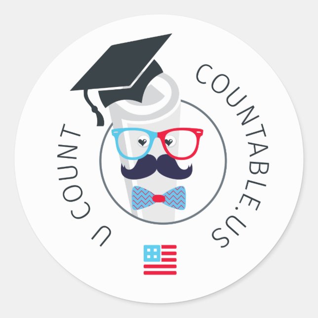 Countable University Ambassador Sticker (Front)