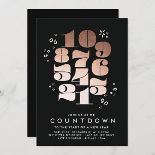Countdown - New Years Eve Party Invitation