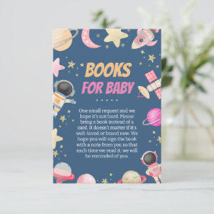 Countdown Space Girl Books for Baby Enclosure Card