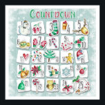 Countdown to Christmas Calendar Poster<br><div class="desc">Countdown to Christmas Calendar - Poster</div>