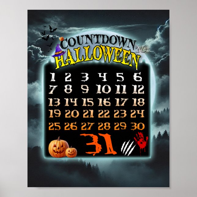 Countdown To Halloween Poster (Front)