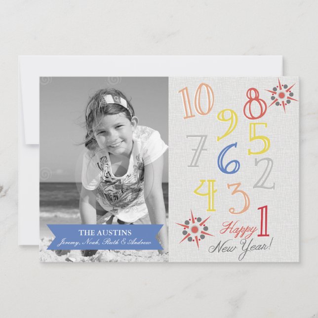 Countdown to New year Holiday Card (Front)