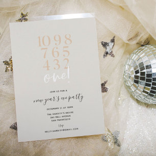 Countdown to New Year's Eve Party Invitation