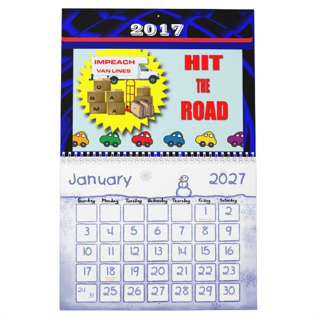 Countdown to Nobama 2 yr Calendar (Jan 2027)