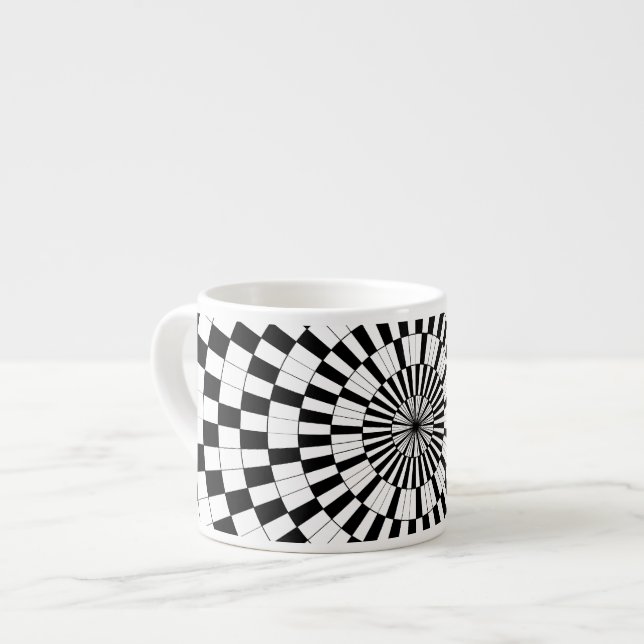 Counter Spirals by Kenneth Yoncich Espresso Cup (Front Left)