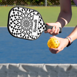 Counter Spirals by Kenneth Yoncich Pickleball Paddle