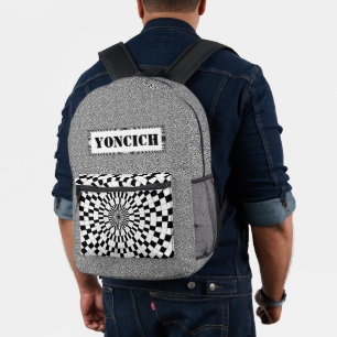 Counter Spirals by Kenneth Yoncich Printed Backpack