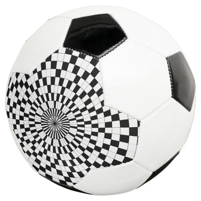 Counter Spirals by Kenneth Yoncich Soccer Ball (Three Quarter)
