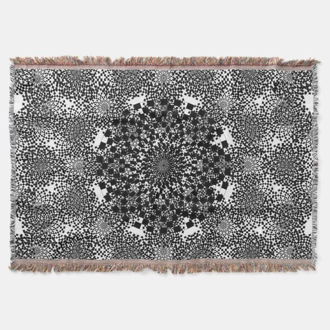 Counter Spirals by Kenneth Yoncich Throw Blanket (Front)