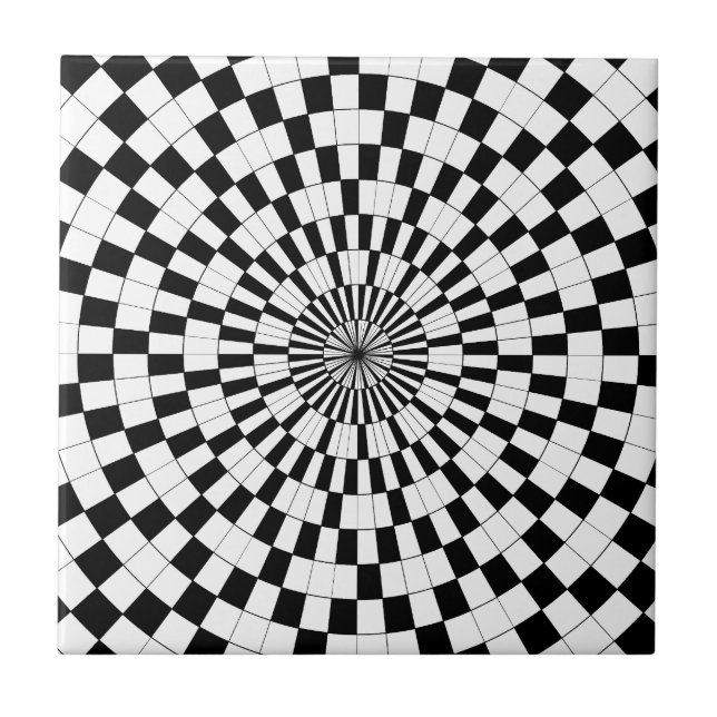 Counter Spirals by Kenneth Yoncich Tile (Front)