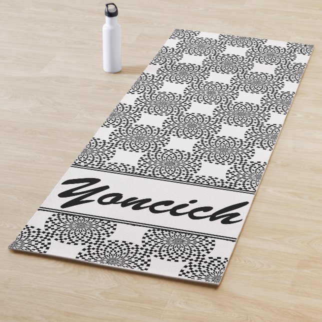 Counter Spirals by Kenneth Yoncich Yoga Mat (In Situ)
