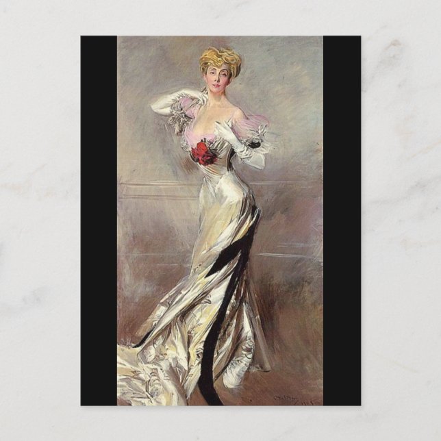 Countess Zichy - Boldini Postcard (Front)