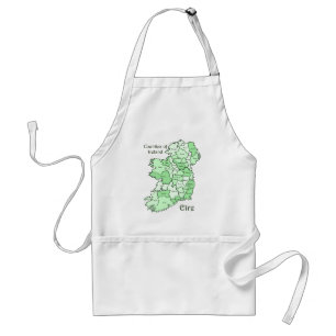Counties of Ireland Map Standard Apron